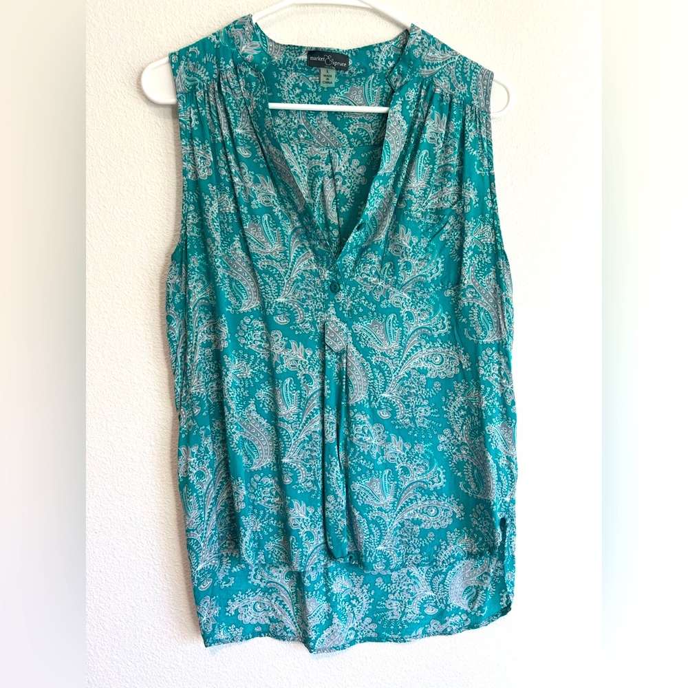 Cute Dressy Sleeveless Printed Top